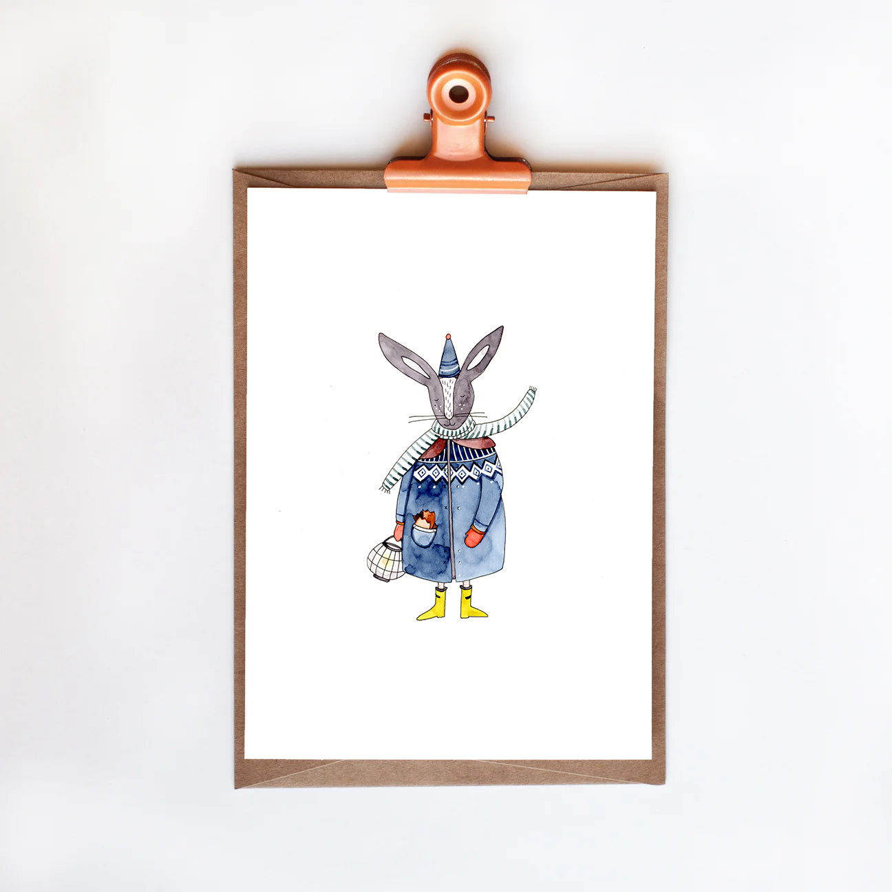 Greeting card - rabbit