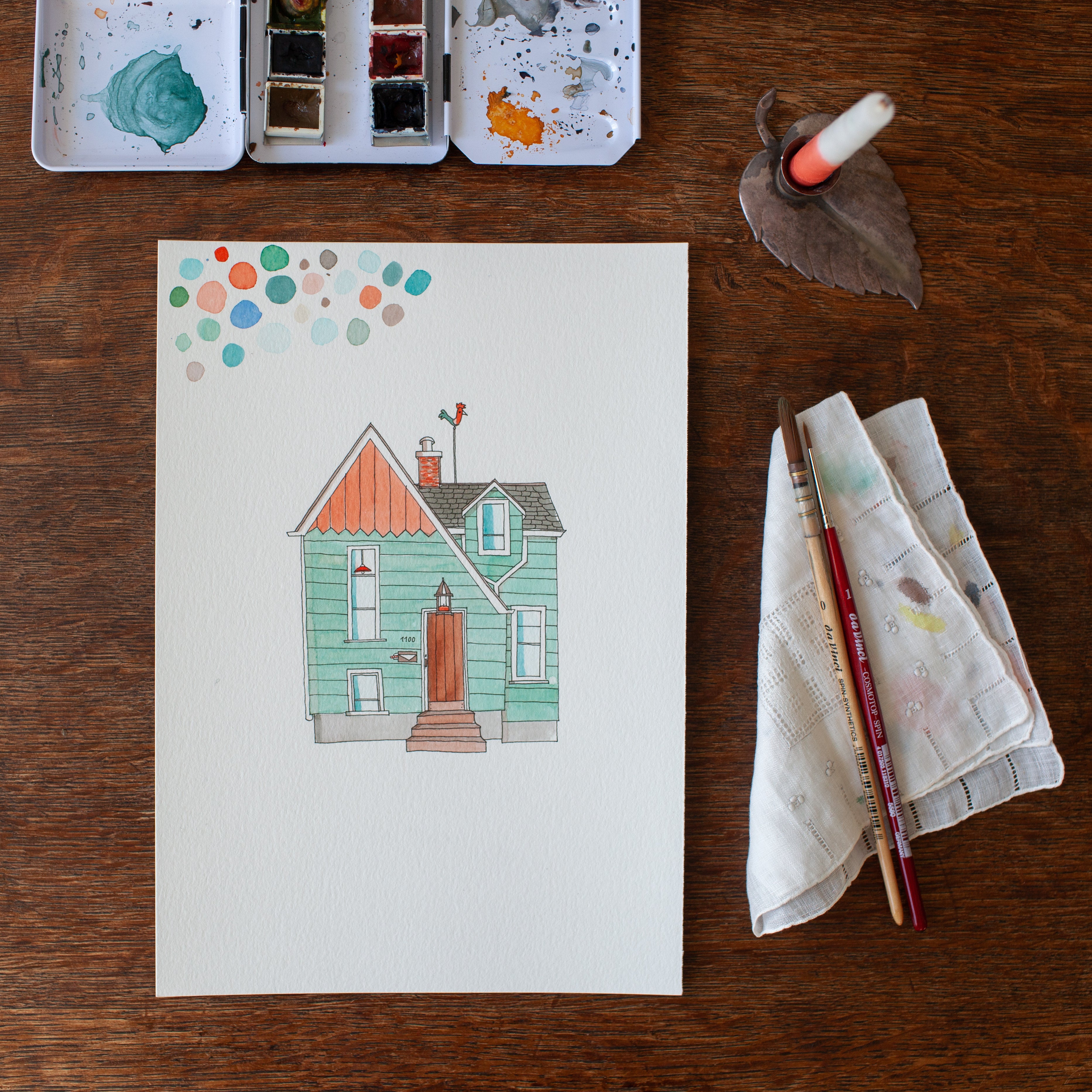 customized home illustration