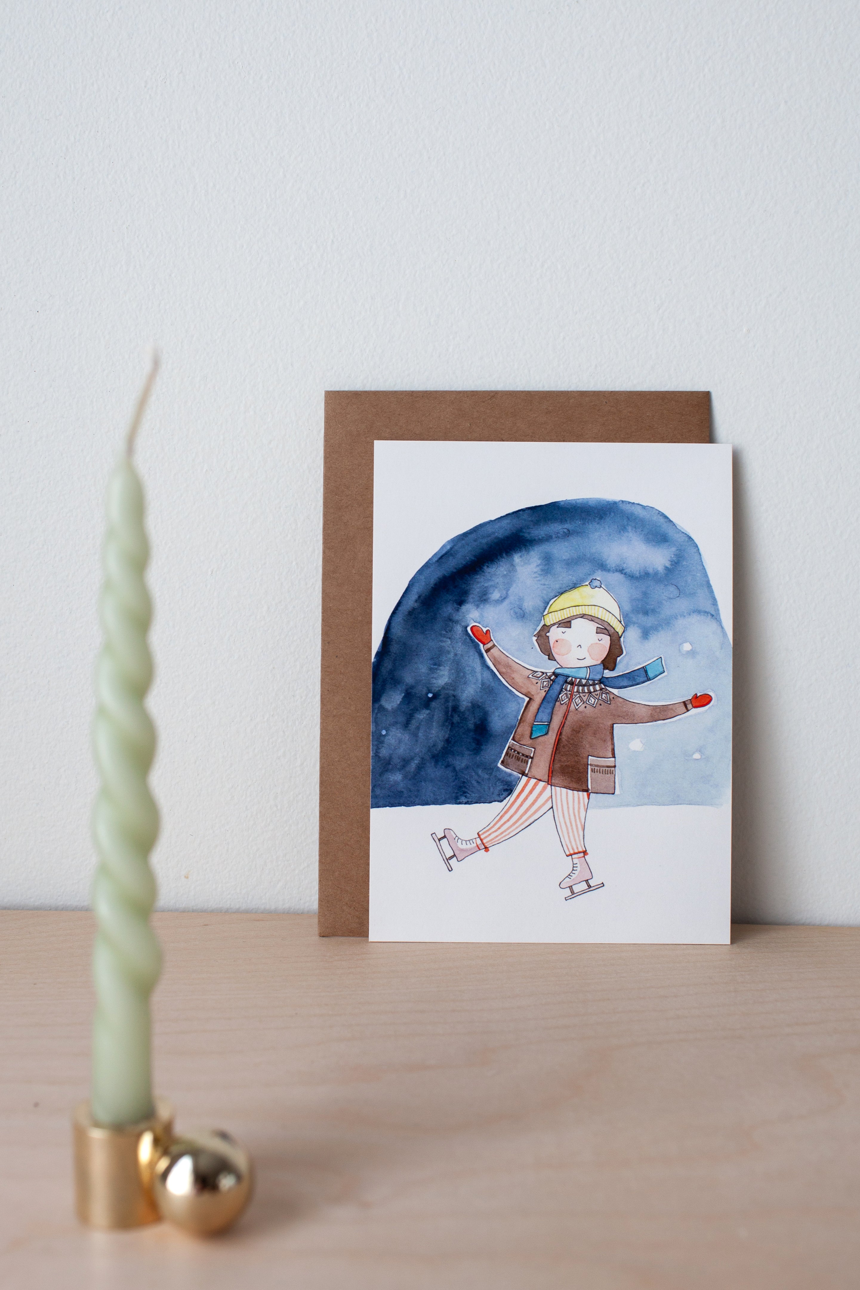 Greeting card - winter dance