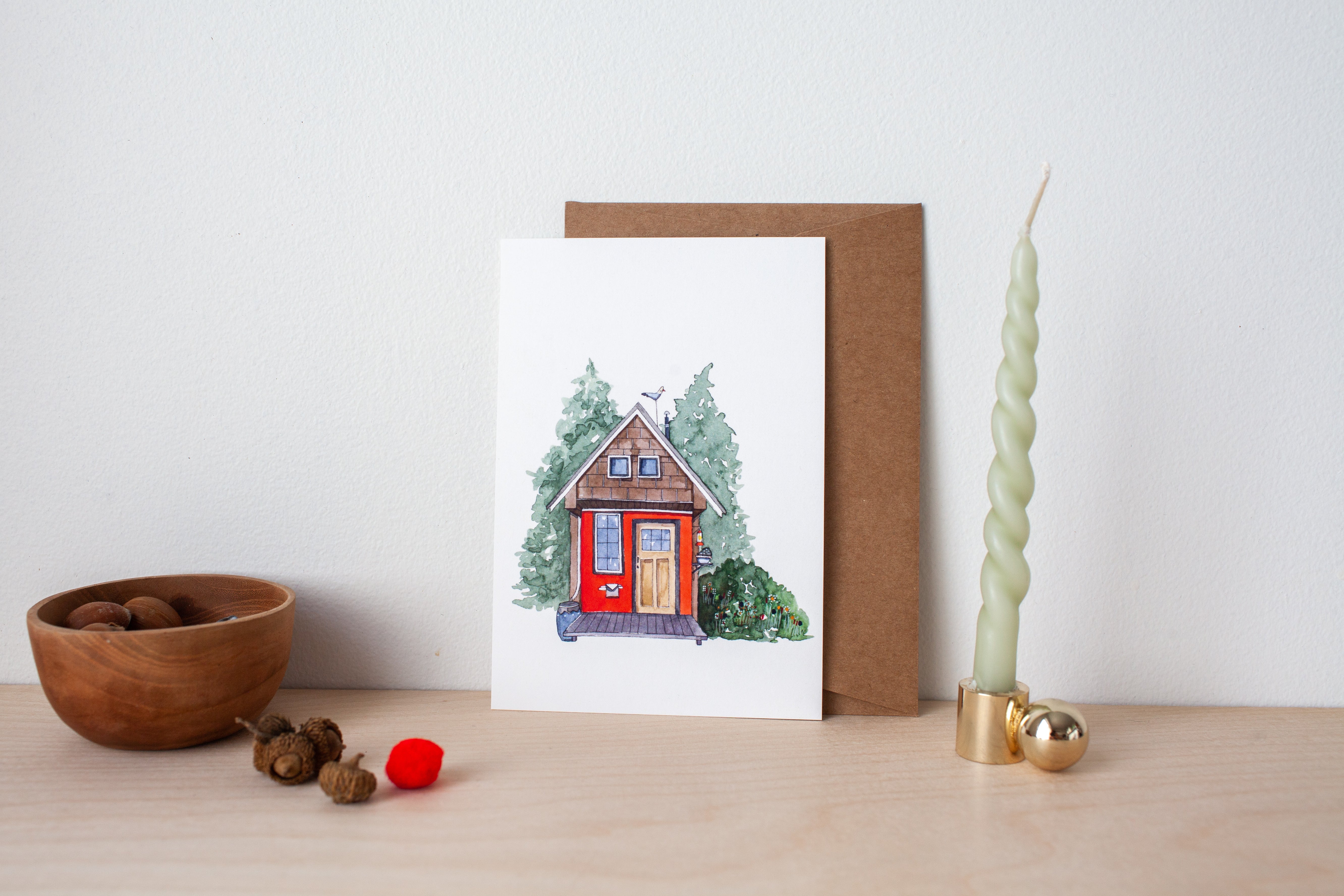 Postcard - hidden cabin