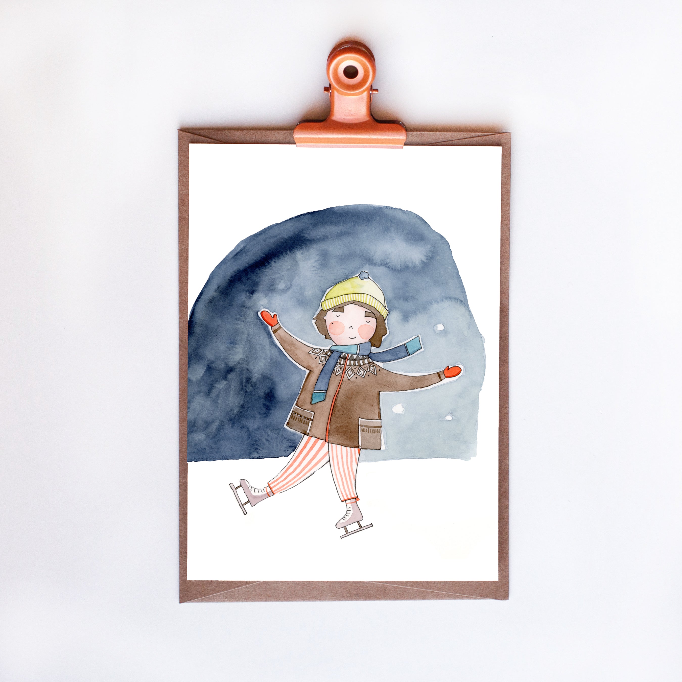 Greeting card - winter dance